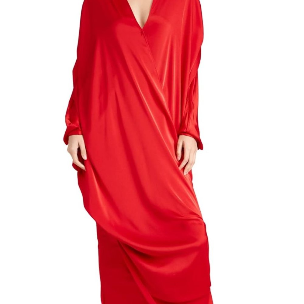 Andrea Iyamah red Kaftan